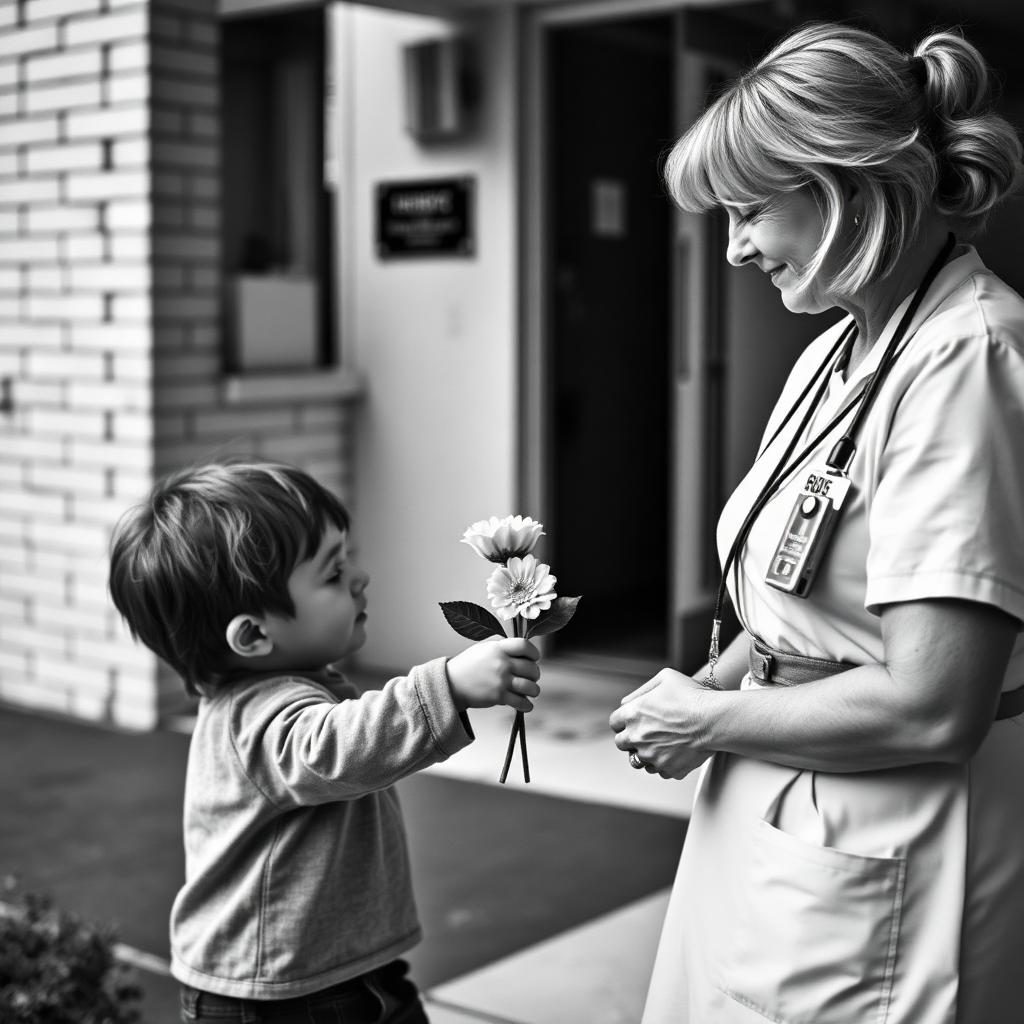 Flowers for the night-shift nurse